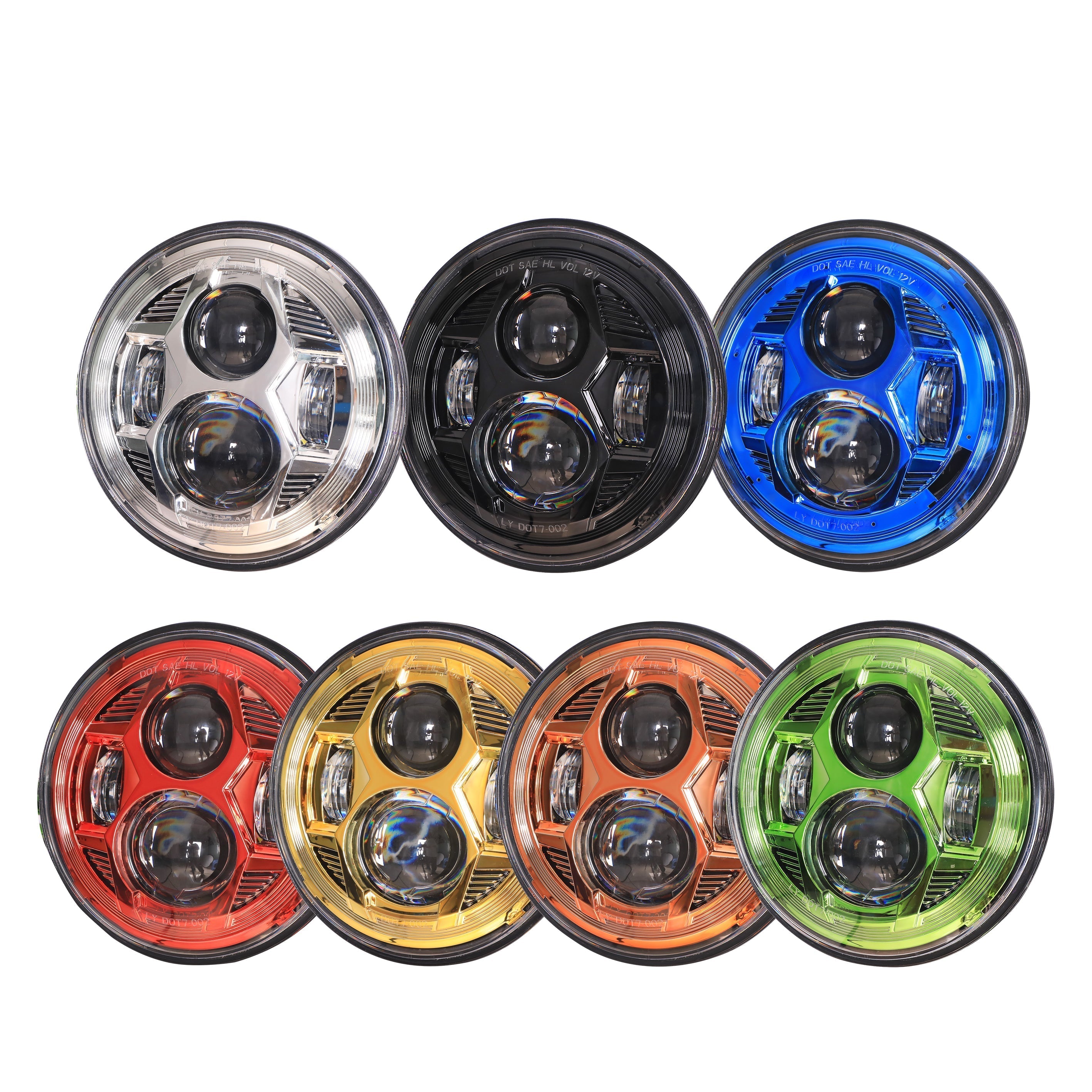 Hydrus 7" LED Headlight - Chrome