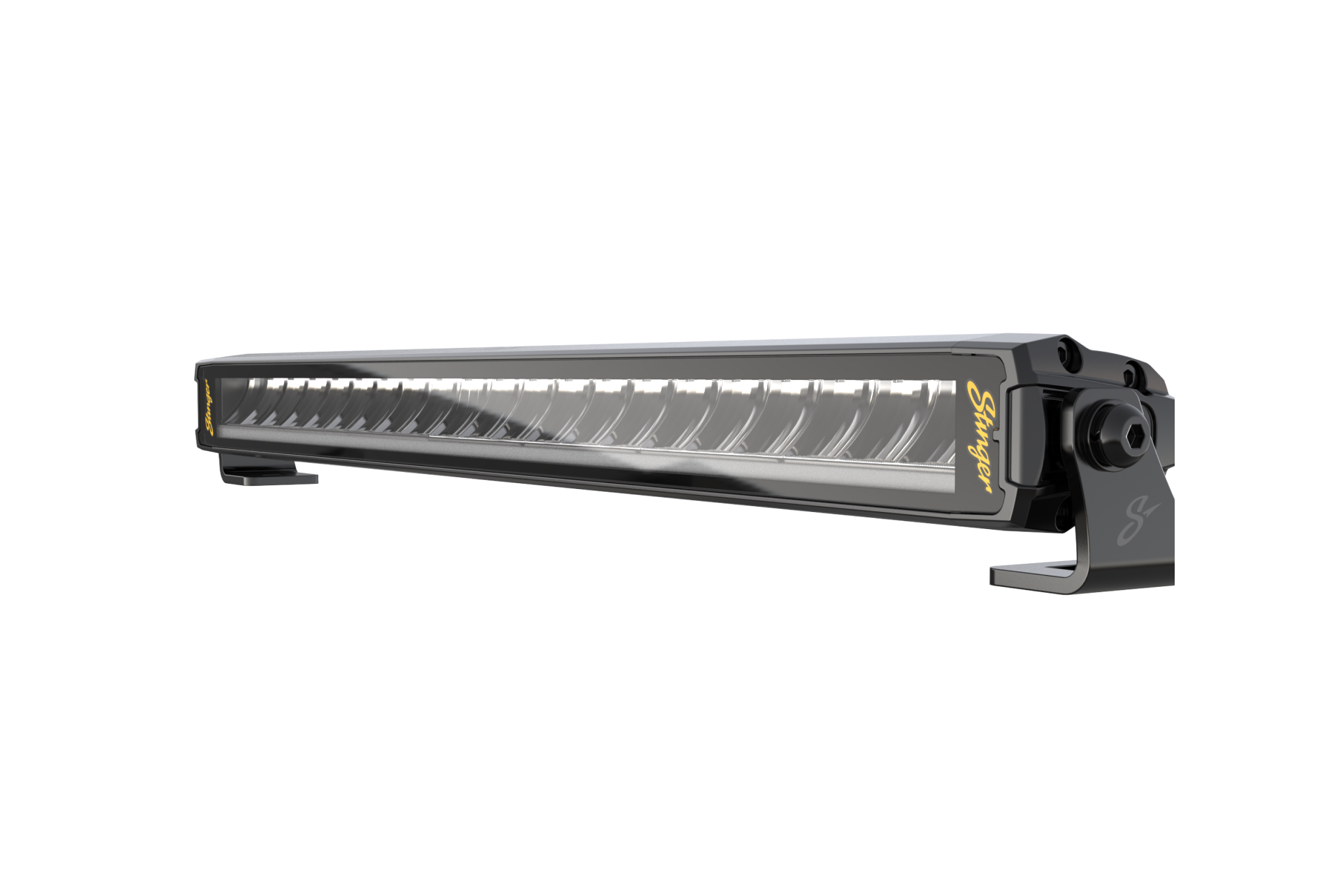 Stinger LED light bar with black housing and mounting brackets