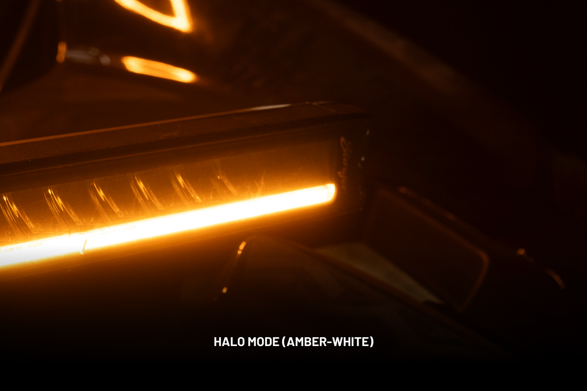 Stinger LED light bar in amber halo mode