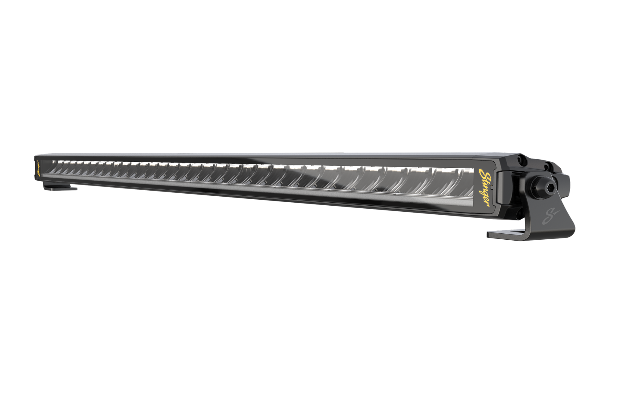 Stinger LED light bar with black housing and mounting brackets