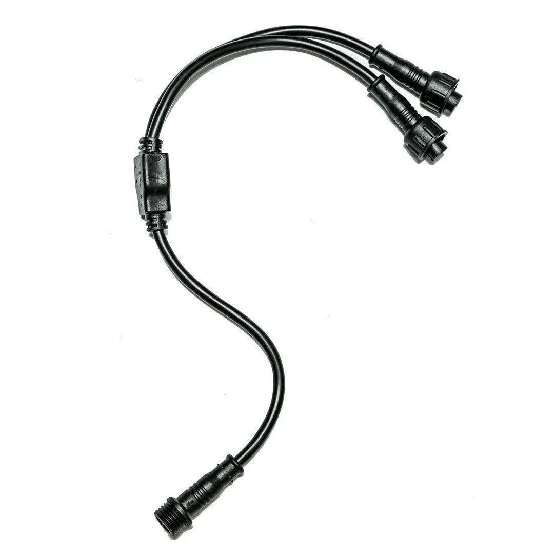 Universal 3PIN Y Cable Adapter for LED Whip and Rock Light Extensions