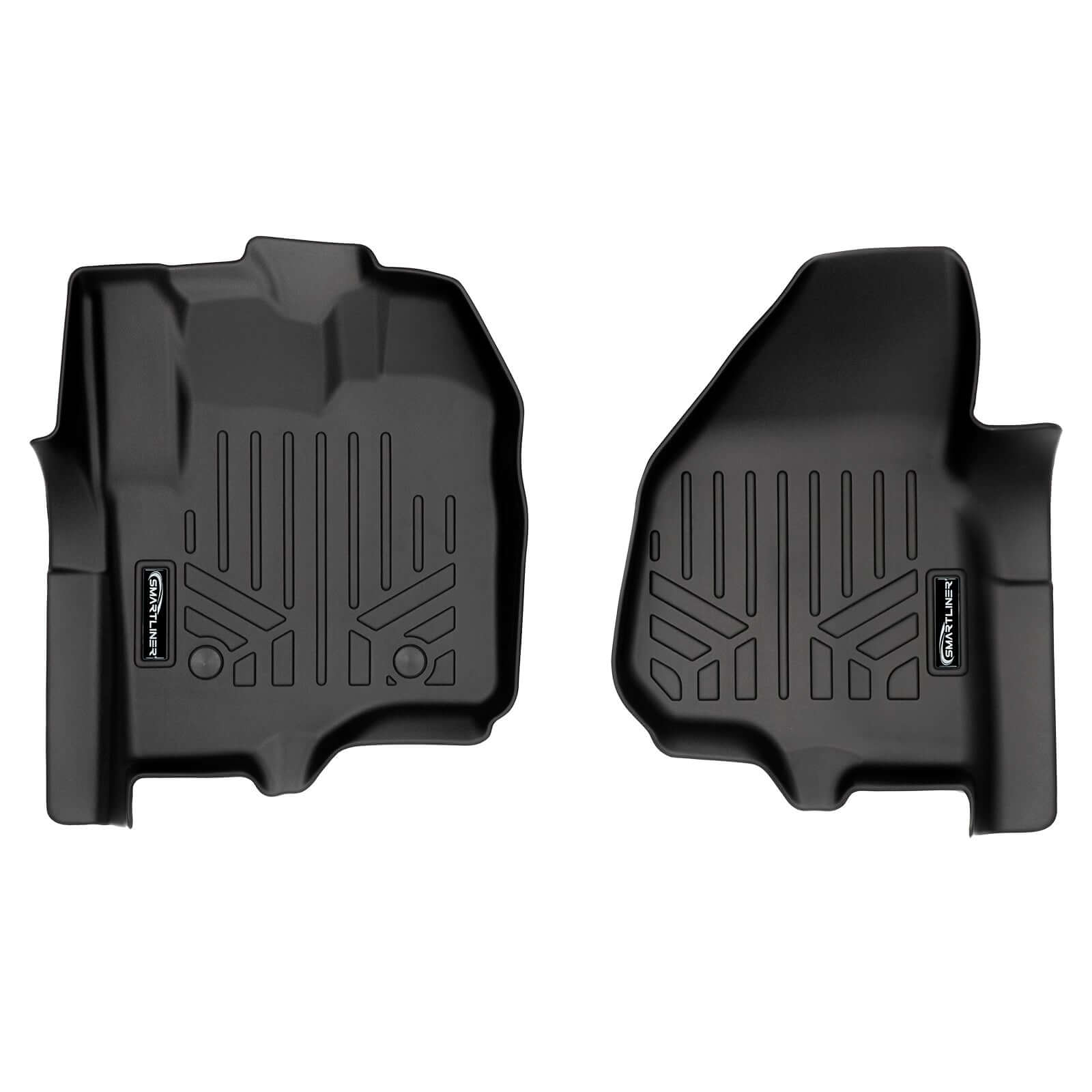 SMARTLINER Custom Fit Floor Liners For 2012-2016 F-250/F-350/F-450/F-550 Super Duty with Raised Drivers Side Pedal