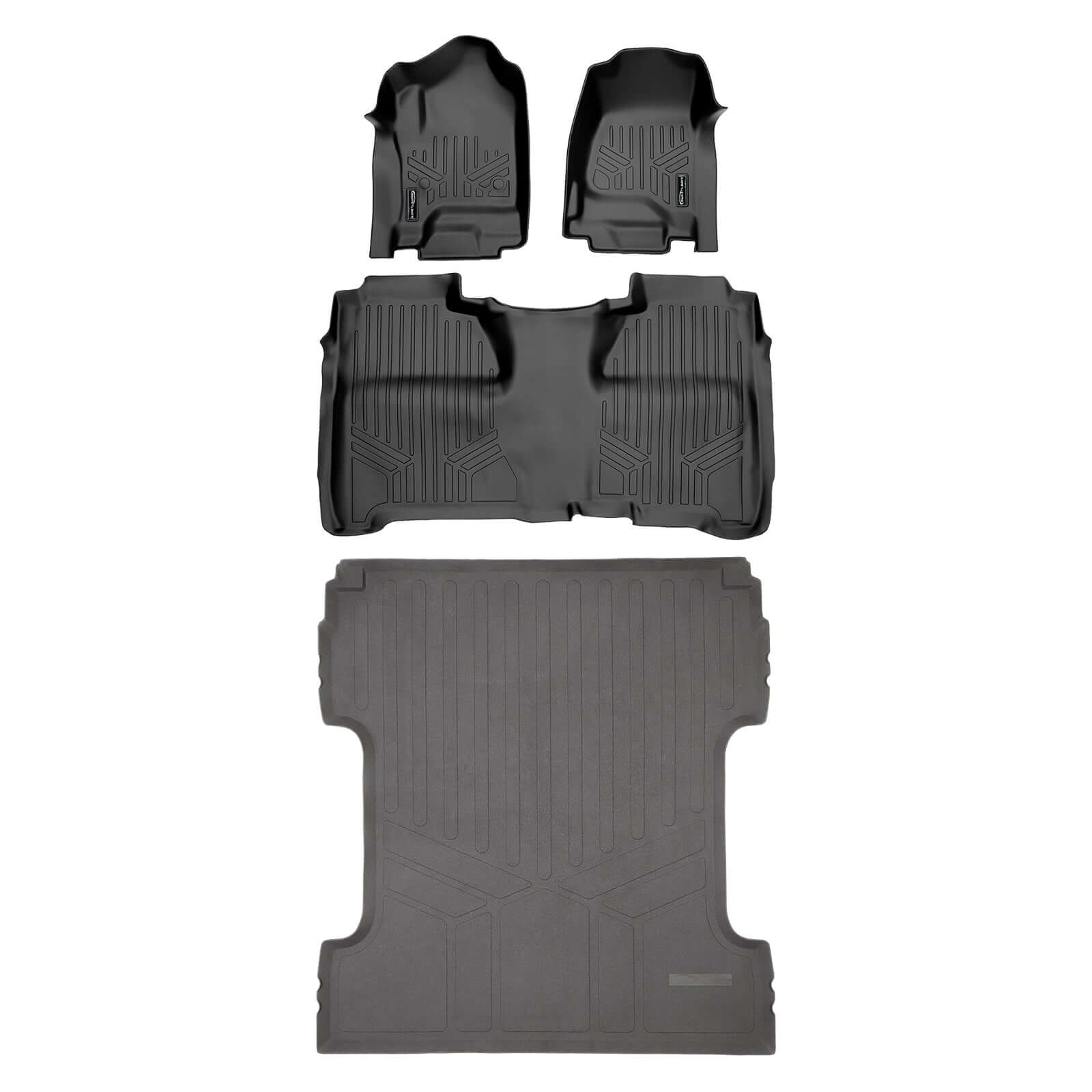 SmartCoverage™ Floor Liners For Crew Cab 2014-2018 Silverado/Sierra 1500 - 2015-2021 2500/3500 HD