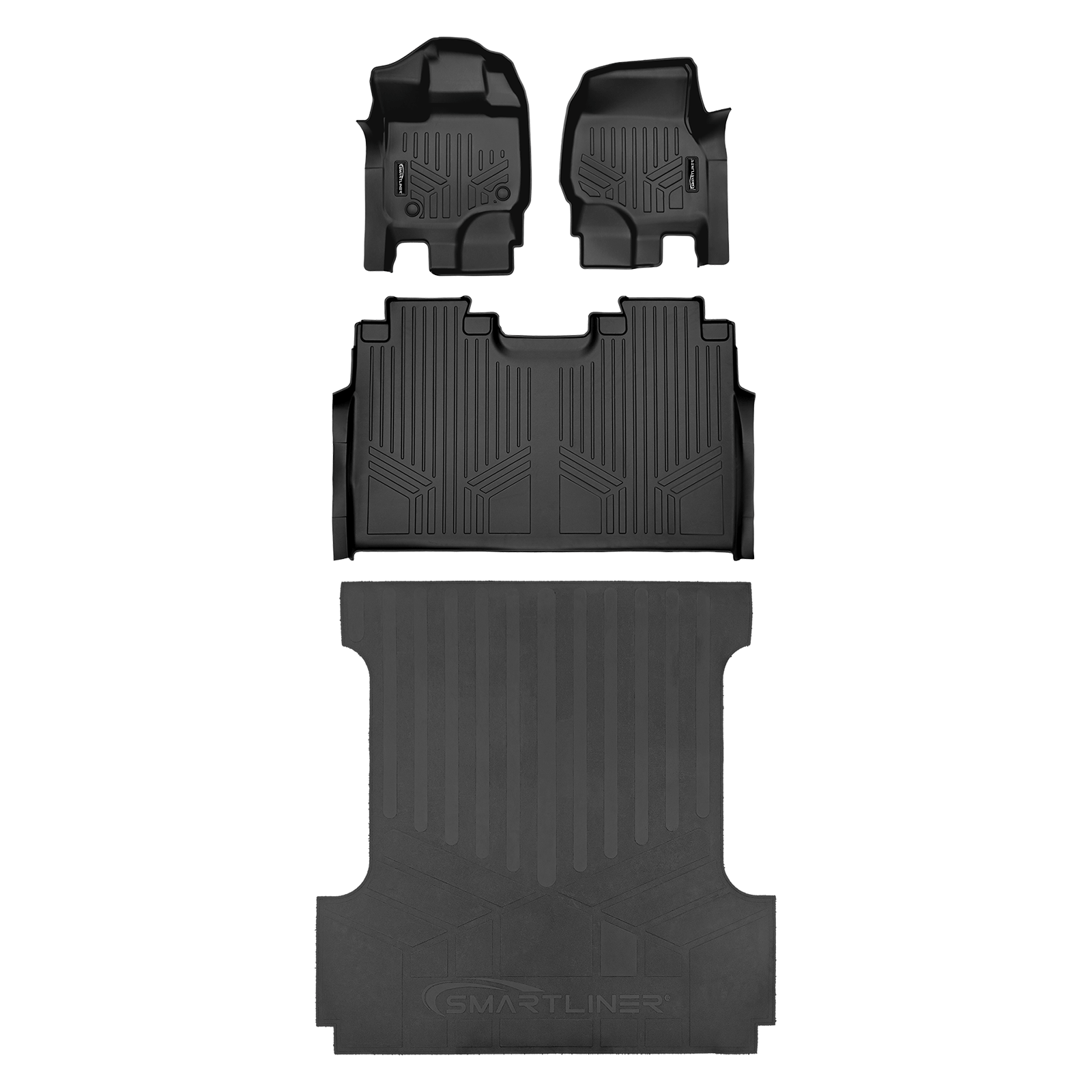 SmartCoverage™ Floor Liners For 2015-2026 Ford F-150 SuperCrew Cab (1st Row Bucket)
