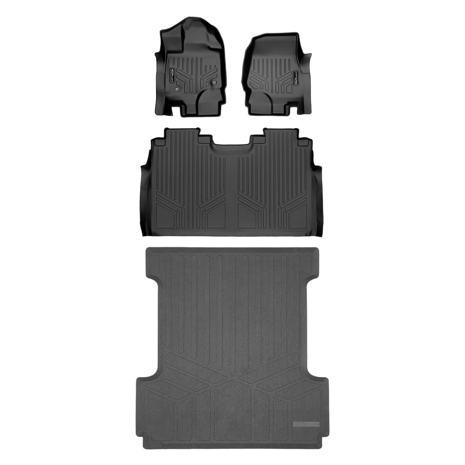 SmartCoverage™ Floor Liners For 2015-2026 Ford F-150 SuperCrew Cab (1st Row Bucket) (Vinyl)