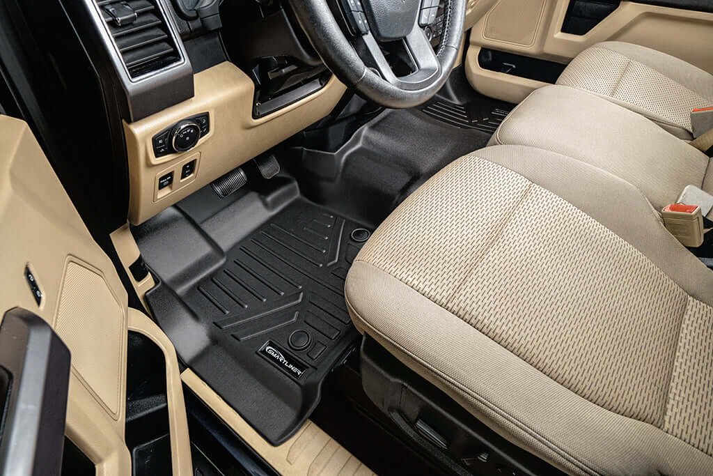 SmartCoverage™ Floor Liners For 2015-2026 Ford F-150 SuperCrew Cab (1st Row Bench) No 2nd Row Underseat Storage