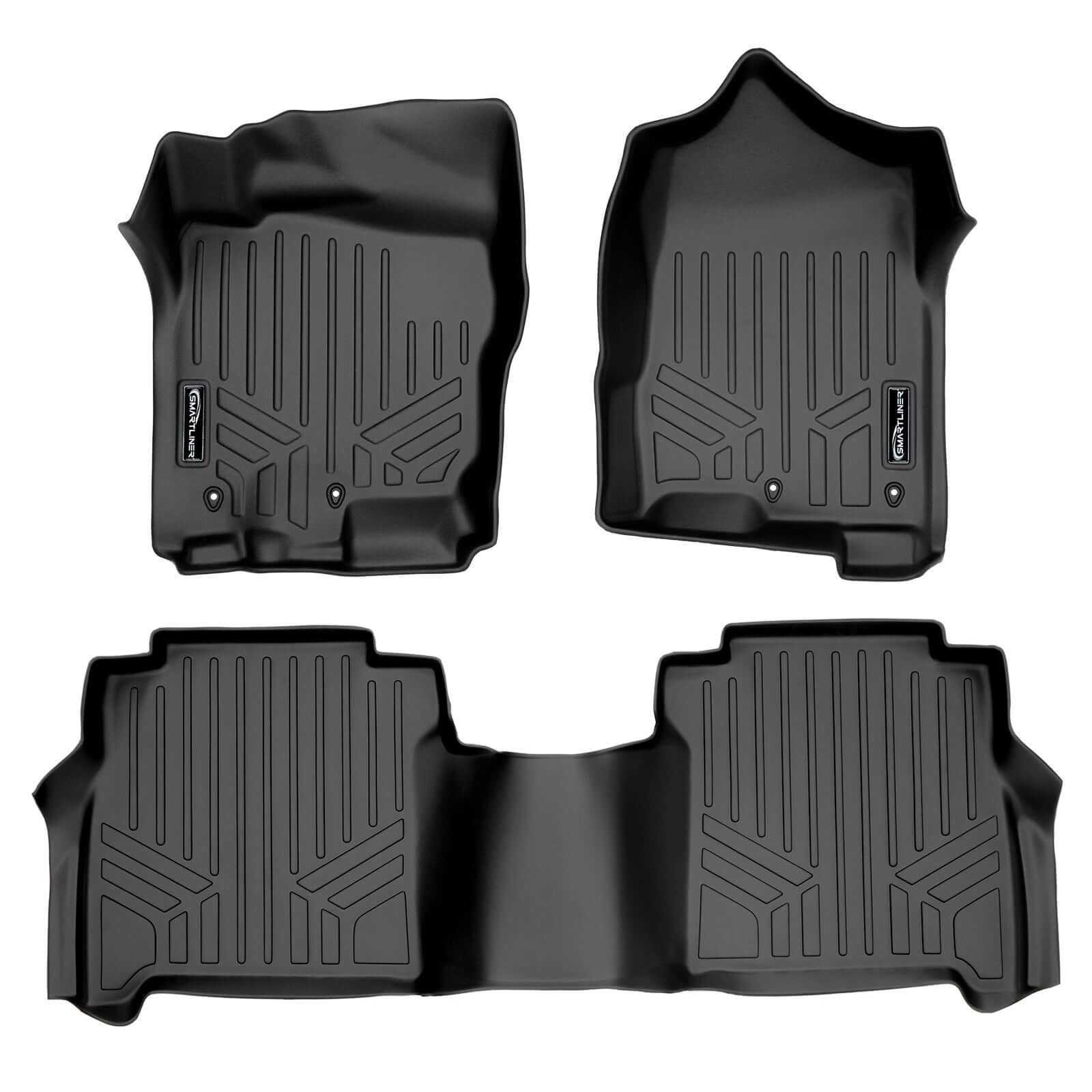 SMARTLINER Floor Liners for 2017-2025 Nissan Titan Crew Cab With Under Seat Storage