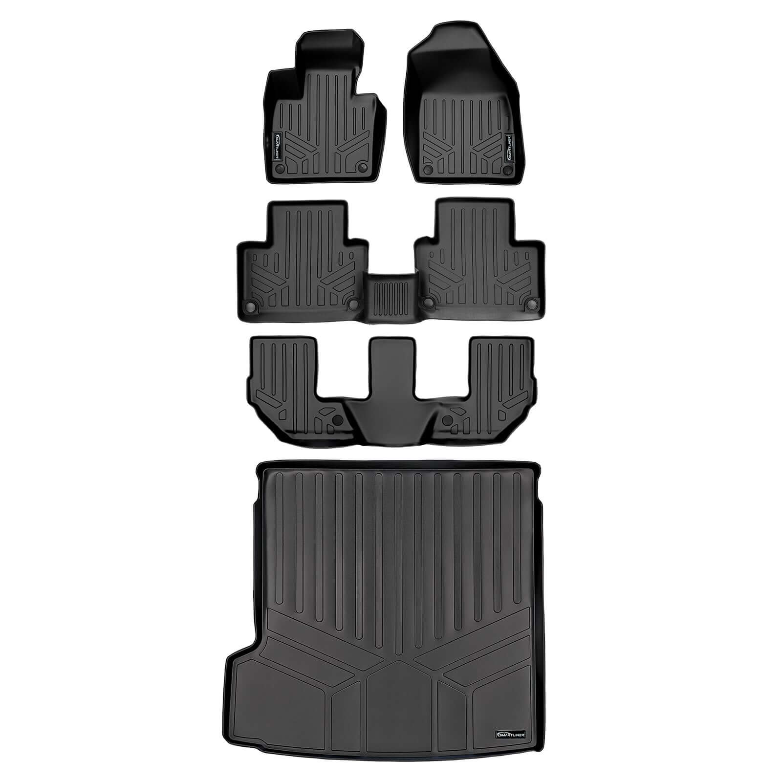 SMARTLINER Custom Fit Floor Liners For 2016-2020 Volvo XC90 Recharge (Only Plug-in Hybrid Models)