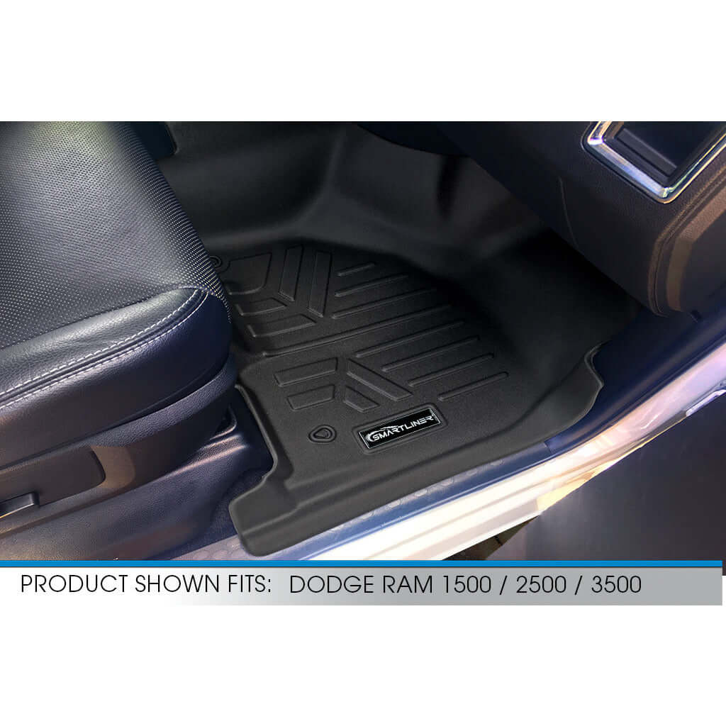 Smart Trim™ Floor Liners For 2012-2022 Ram 1500/2500/3500 Crew (4 Full Size Doors) (1st Row Bench)