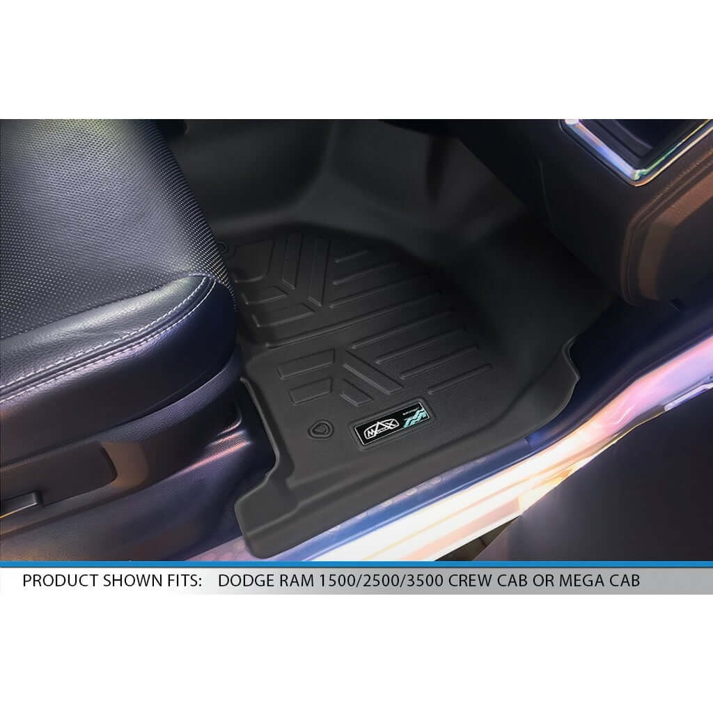 Smart Trim™ Floor Liners For 2012-2022 Ram 1500/2500/3500 Crew (4 Full Size Doors) (1st Row Bench)