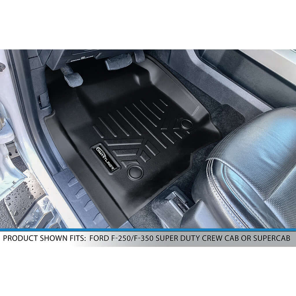 SMARTLINER Floor Liners for 2017-2026 Ford F-250/F-350 Super Duty Crew Cab (1st Row Bench)