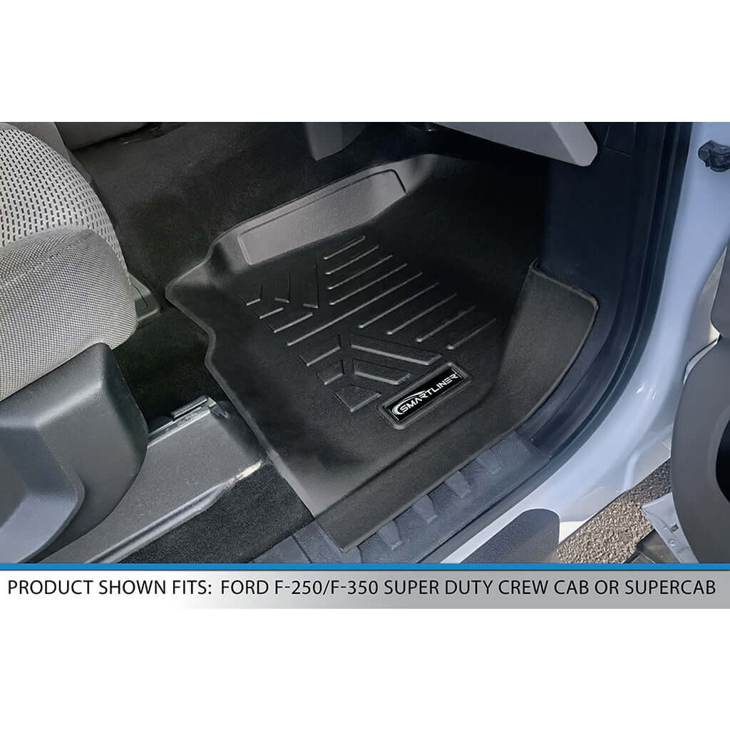 SMARTLINER Floor Liners for 2017-2026 Ford F-250/F-350 Super Duty Crew Cab (1st Row Bench)