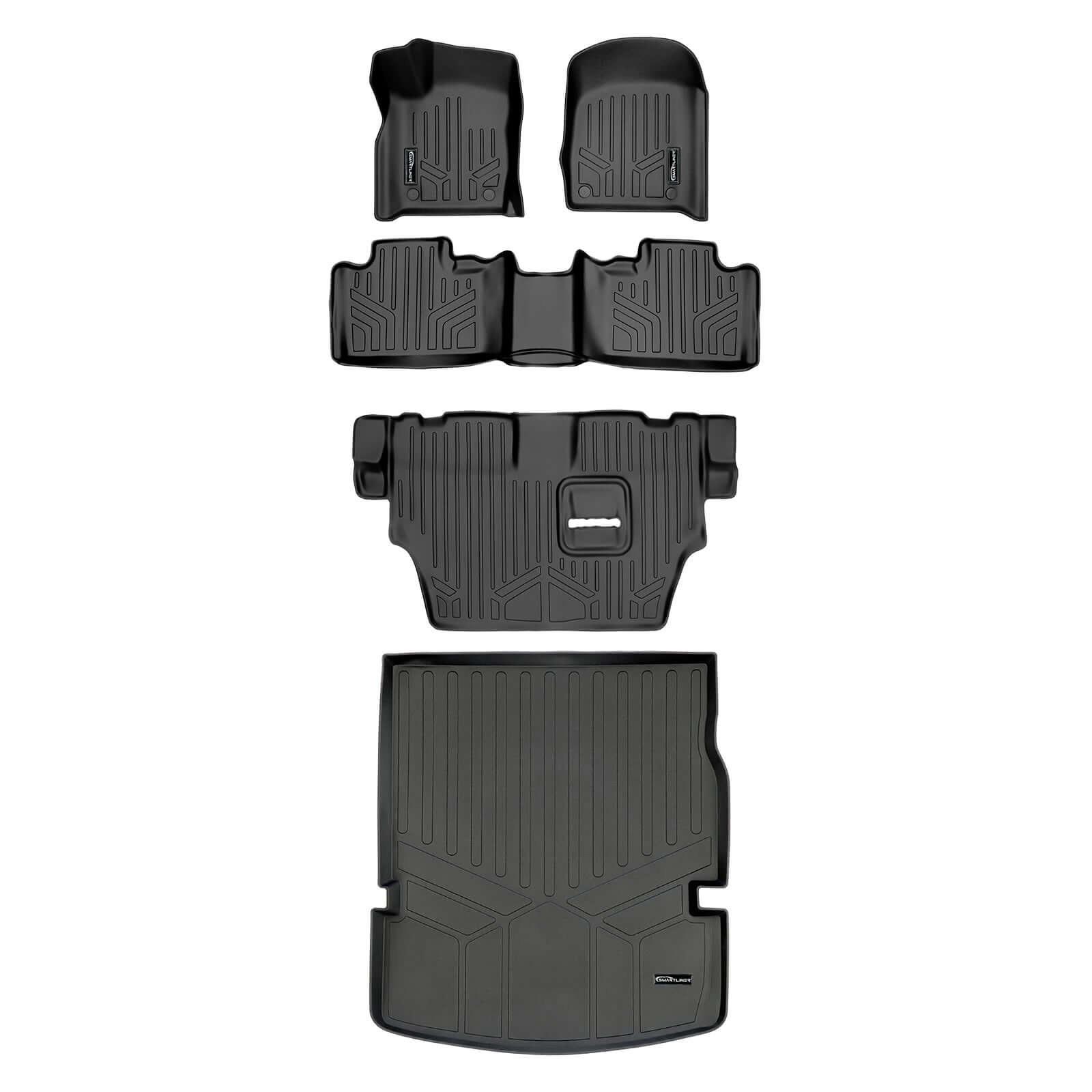 Smart Trim™ Floor Liners For 2016-2025 Dodge Durango ((2nd Row Bench))