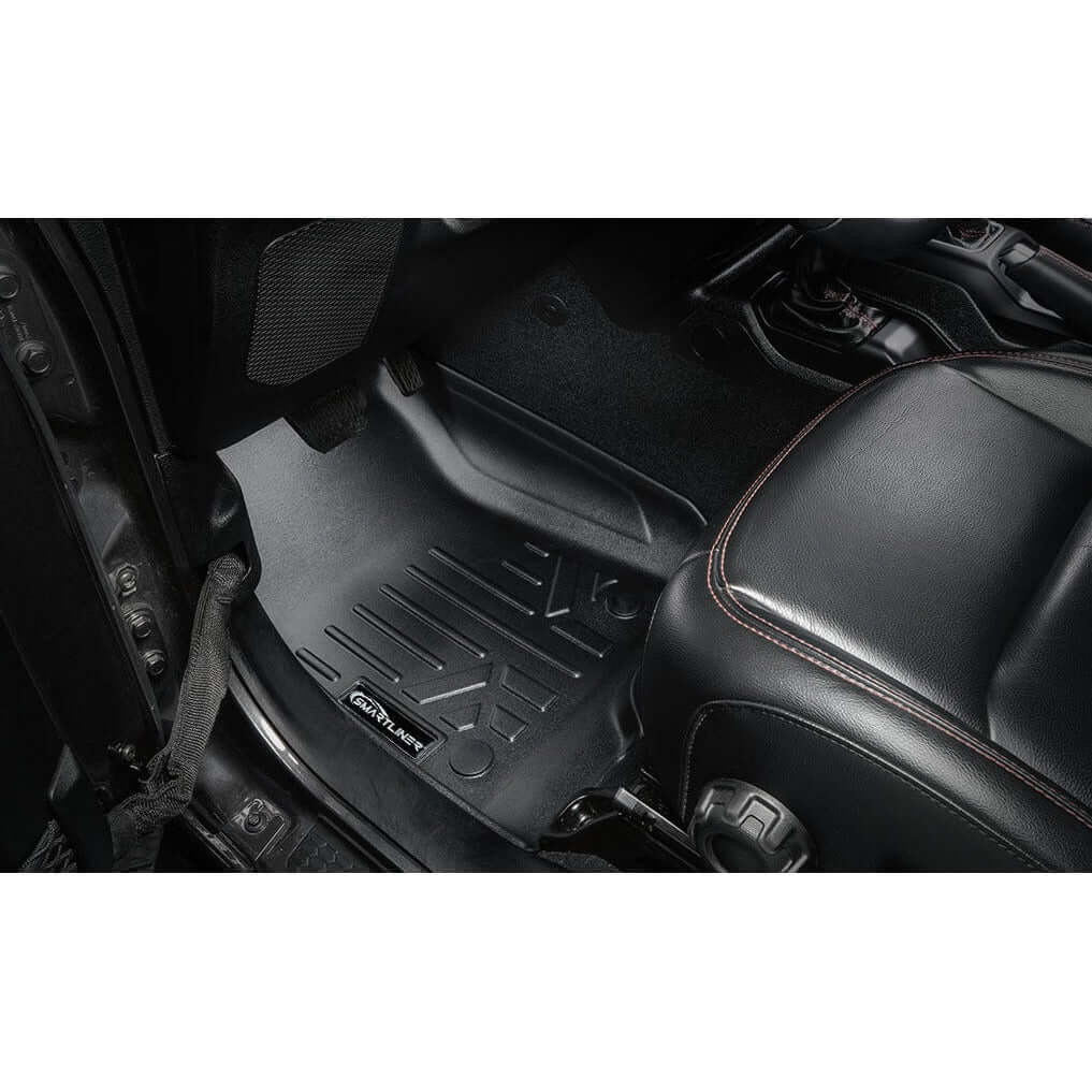 SMARTLINER Floor Liners for 2021-2025 Jeep Wrangler 4xe (With Trail-Rail system)