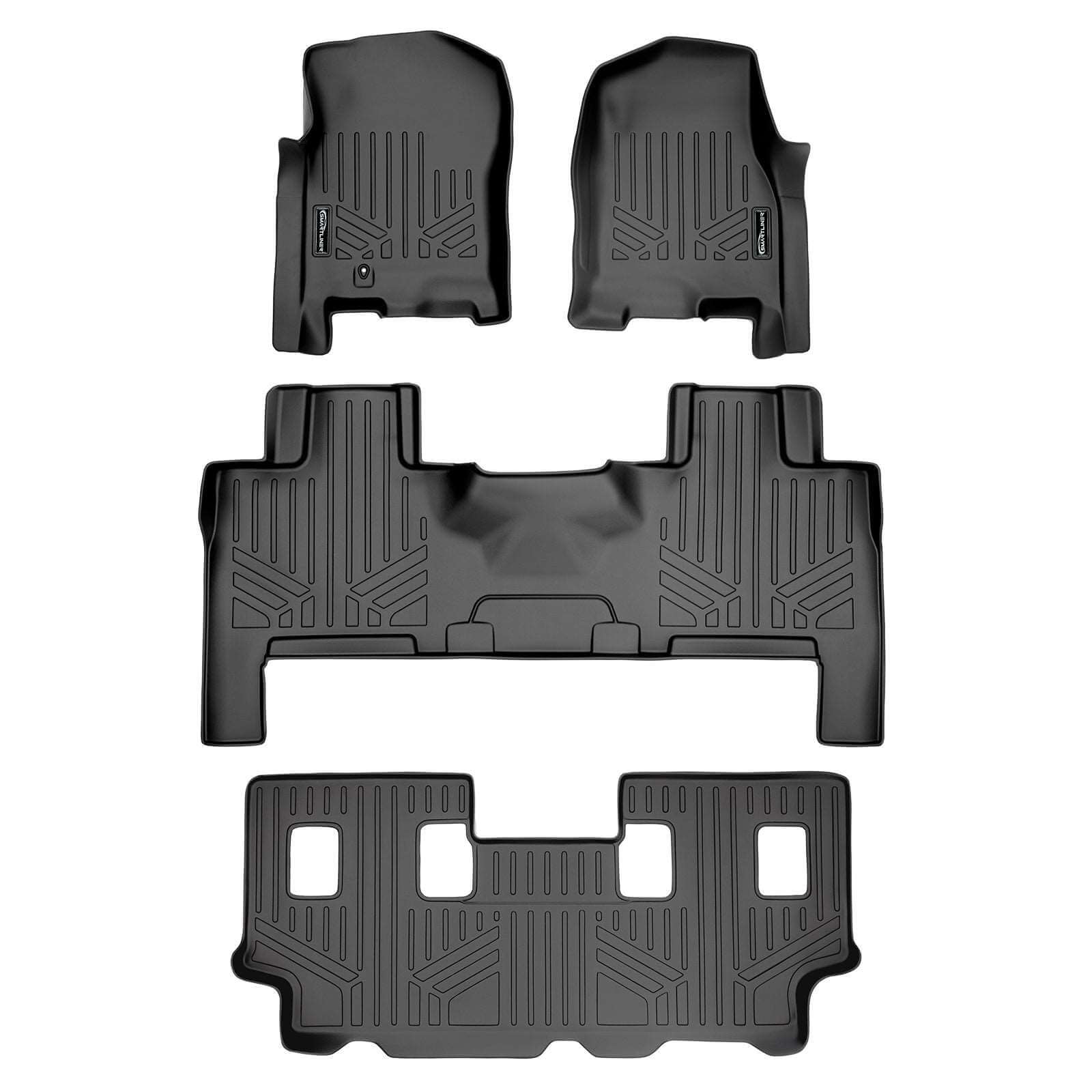 Smart Trim™ Floor Liners For 2007 - 2017 Ford Expedition EL/Lincoln Navigator L ((2nd Row Bench) or Console)