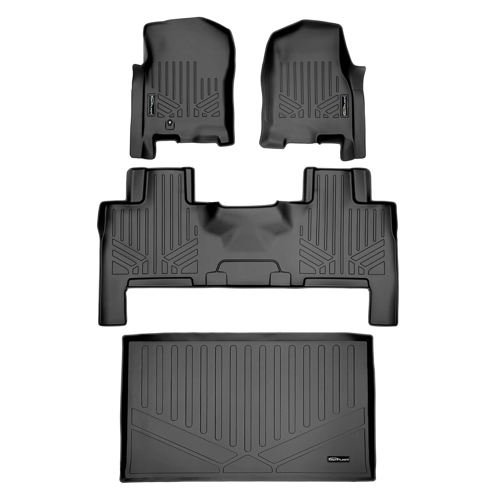 Smart Trim™ Floor Liners For 2007 - 2017 Ford Expedition EL/Lincoln Navigator L (with Console)