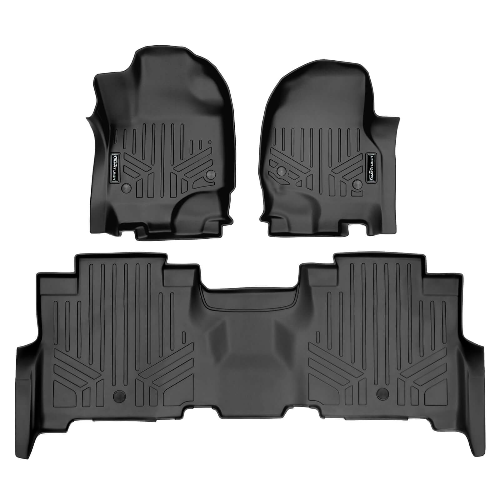 SMARTLINER Floor Liners for 2018-2024 Ford Expedition/Lincoln Navigator 2nd Row Bench Seat (no Max or L)