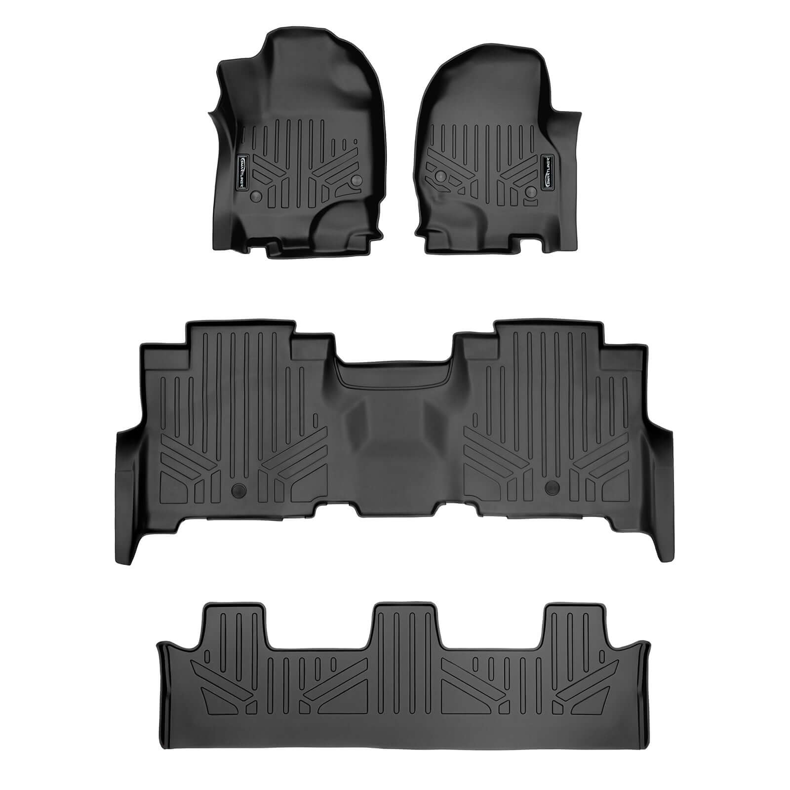 SMARTLINER Floor Liners for 2018-2024 Ford Expedition/Lincoln Navigator 2nd Row Bench Seat (no Max or L)