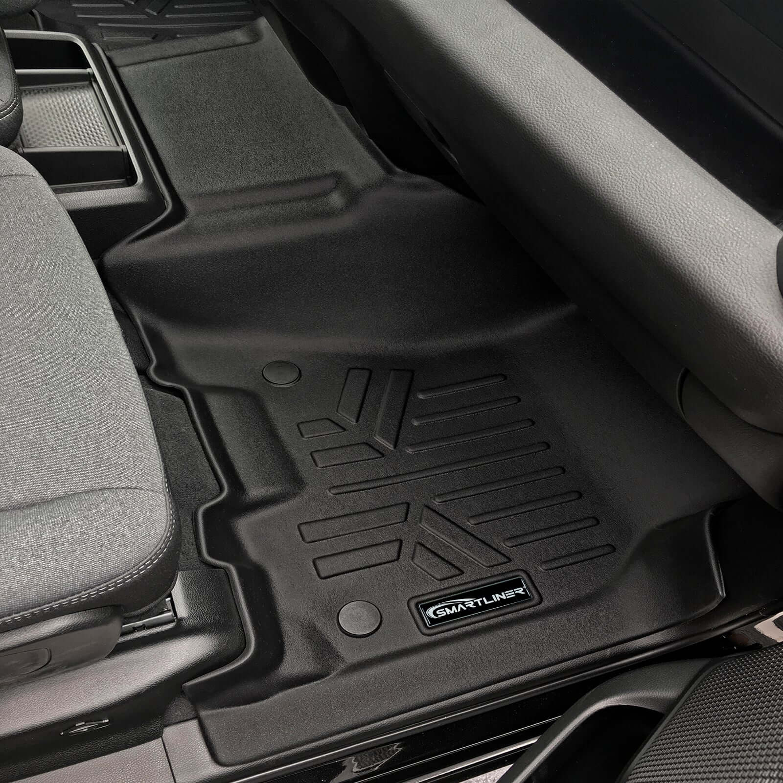 SmartCoverage™ Floor Liners For 2019-2024 Ram 1500 Quad Cab with Front Row Bench Seat Only (No Optional Underseat Storage)