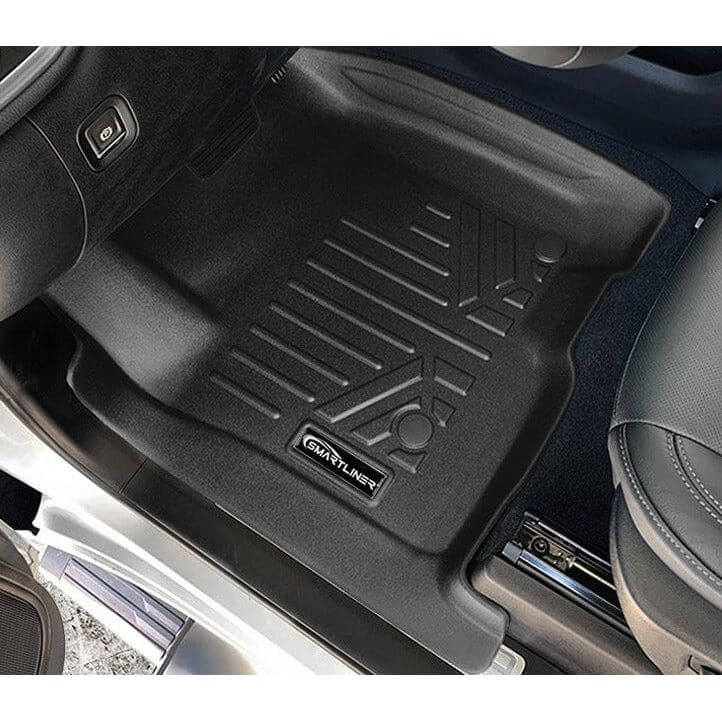 SMARTLINER Custom Fit Floor Liners For 2019-2026 GMC Sierra 1500 Double Cab with Carpet Flooring and 1st Row Bucket Seats (without 2nd Row Under Seat Storage)
