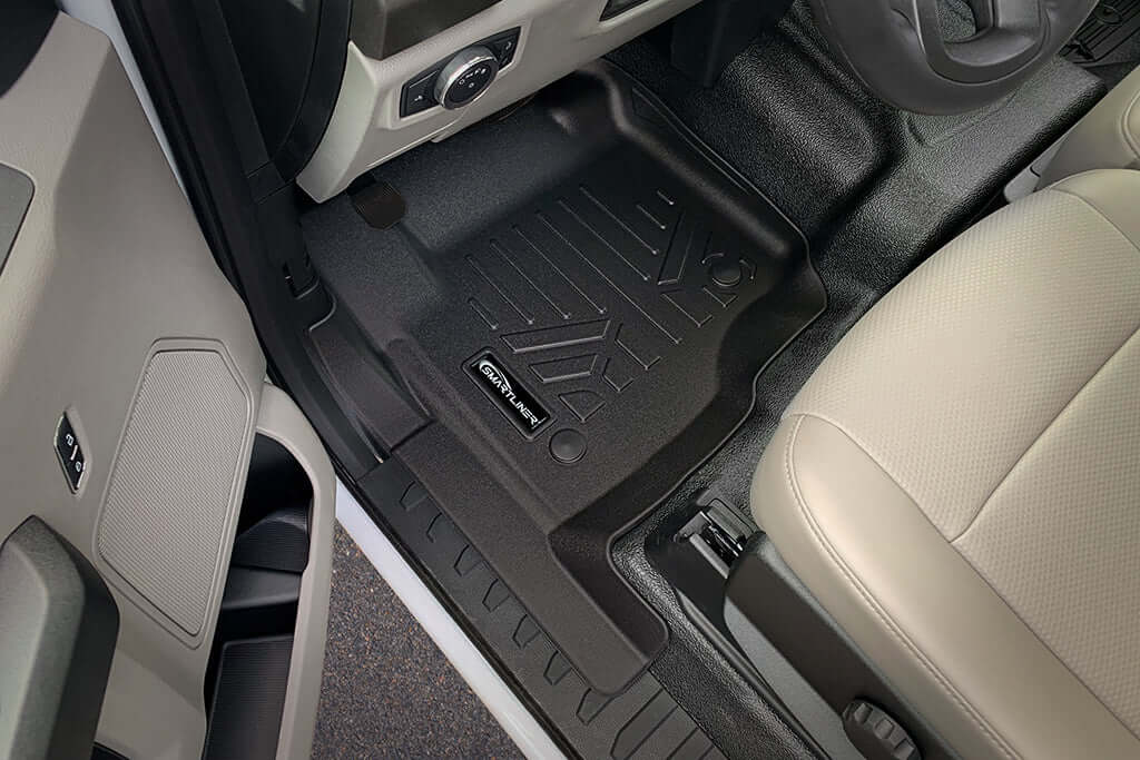 SMARTLINER Floor Liners for 2017-2026 SuperCab | Vinyl | & Bucket Seats