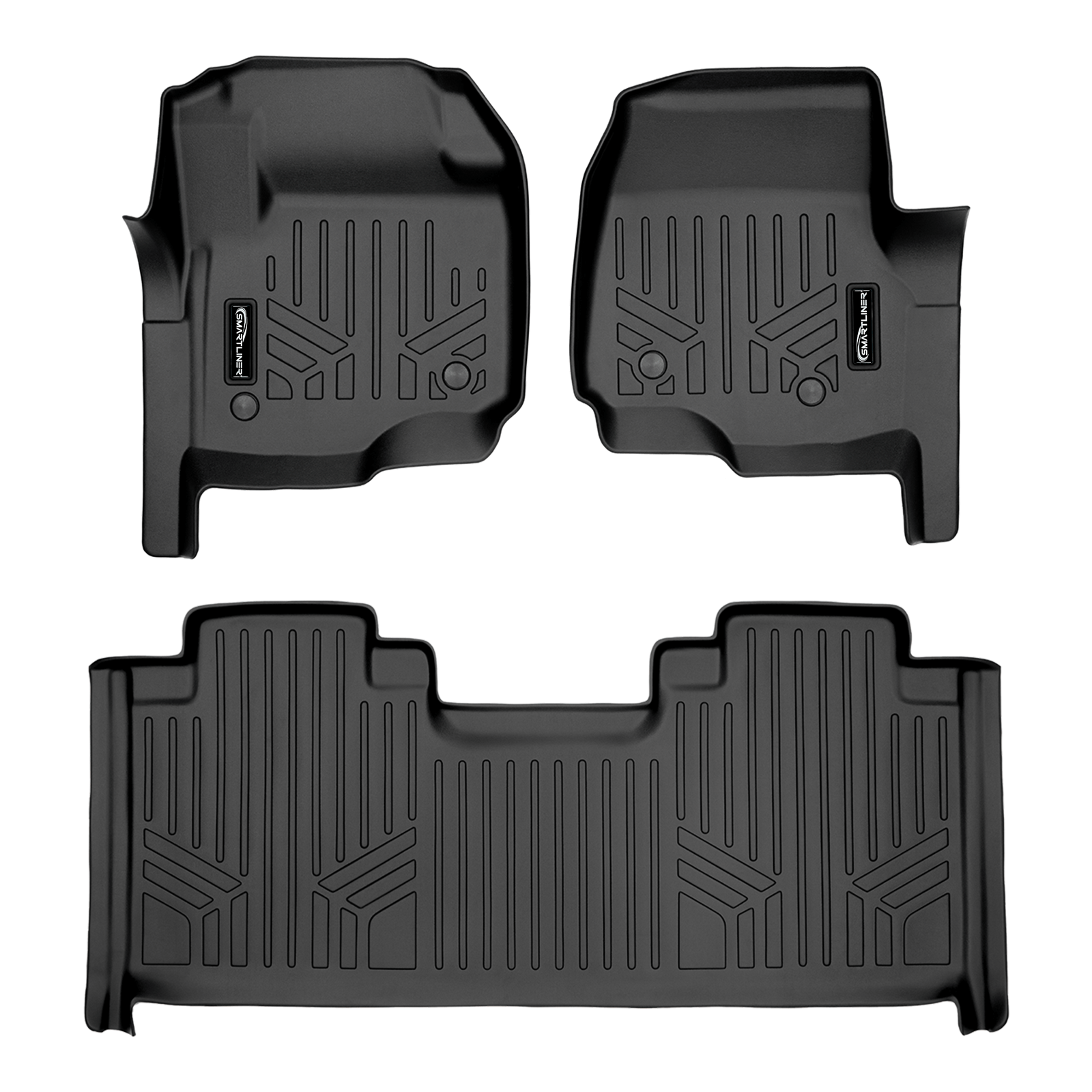 SMARTLINER Floor Liners for 2017-2026 SuperCab | Vinyl | & Bucket Seats