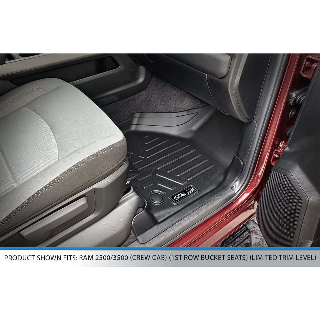 SMARTLINER Custom Fit Floor Liners For 2019-2026 Ram 2500 Mega Cab Bench Seat No Coverage