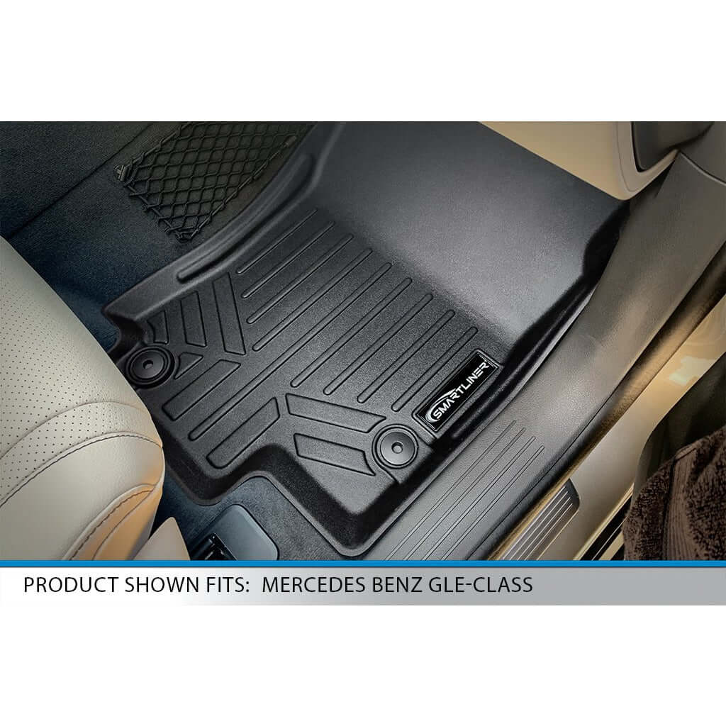 SMARTLINER Floor Liners for 2020-2024 Mercedes-Benz GLS-Class 6 Passenger (2nd Row Bucket)