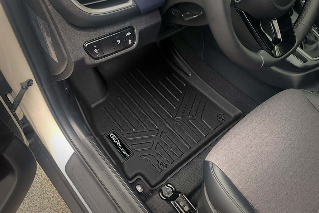 SMARTLINER All Weather Protection Custom Fit Black Cargo Liner Compatible With 2024 - 2026 Kia Seltos with Cargo Area in Upper Position with Subwoofer