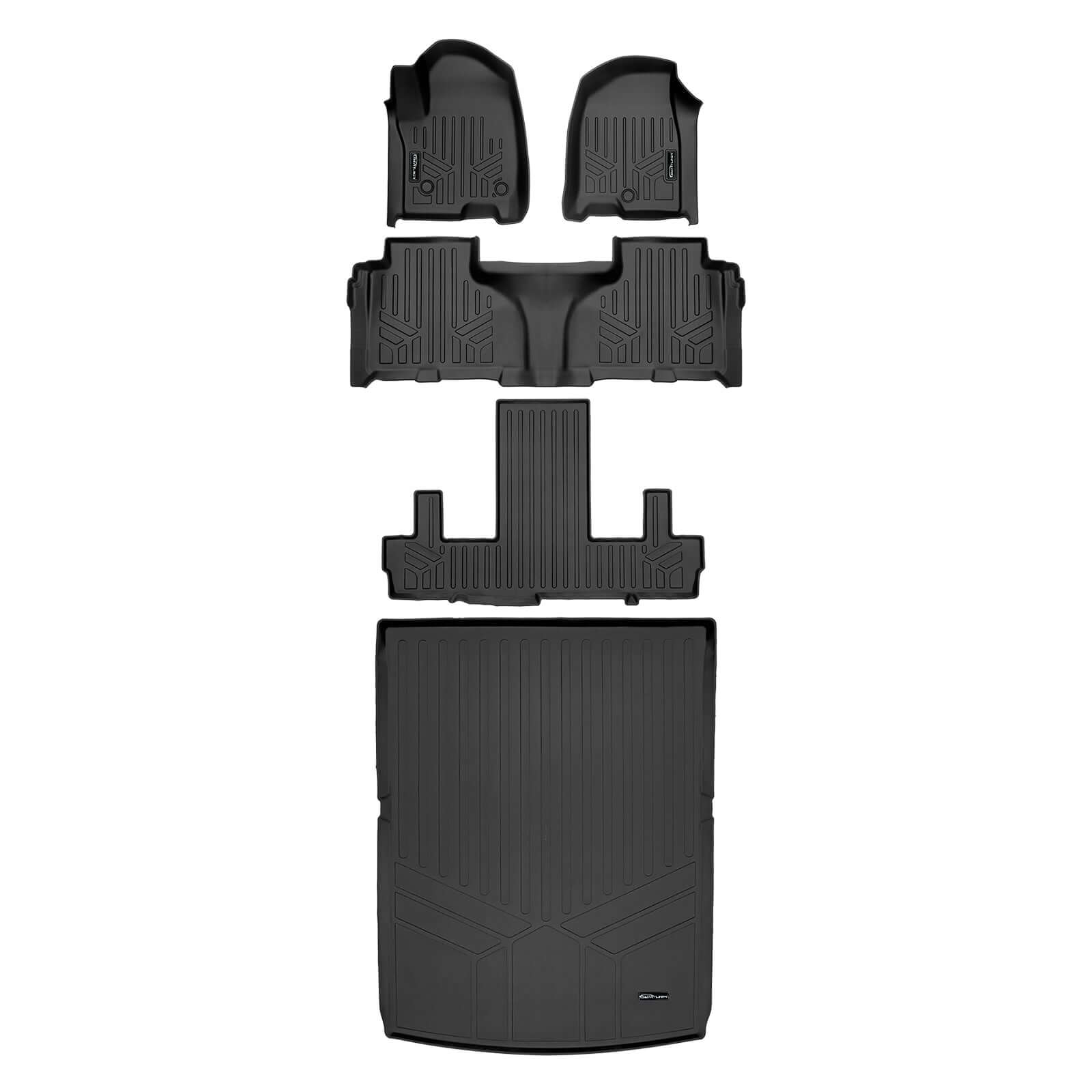 SMARTLINER Floor Liners for 2021-2025 Chevrolet Suburban (2nd Row Bucket)