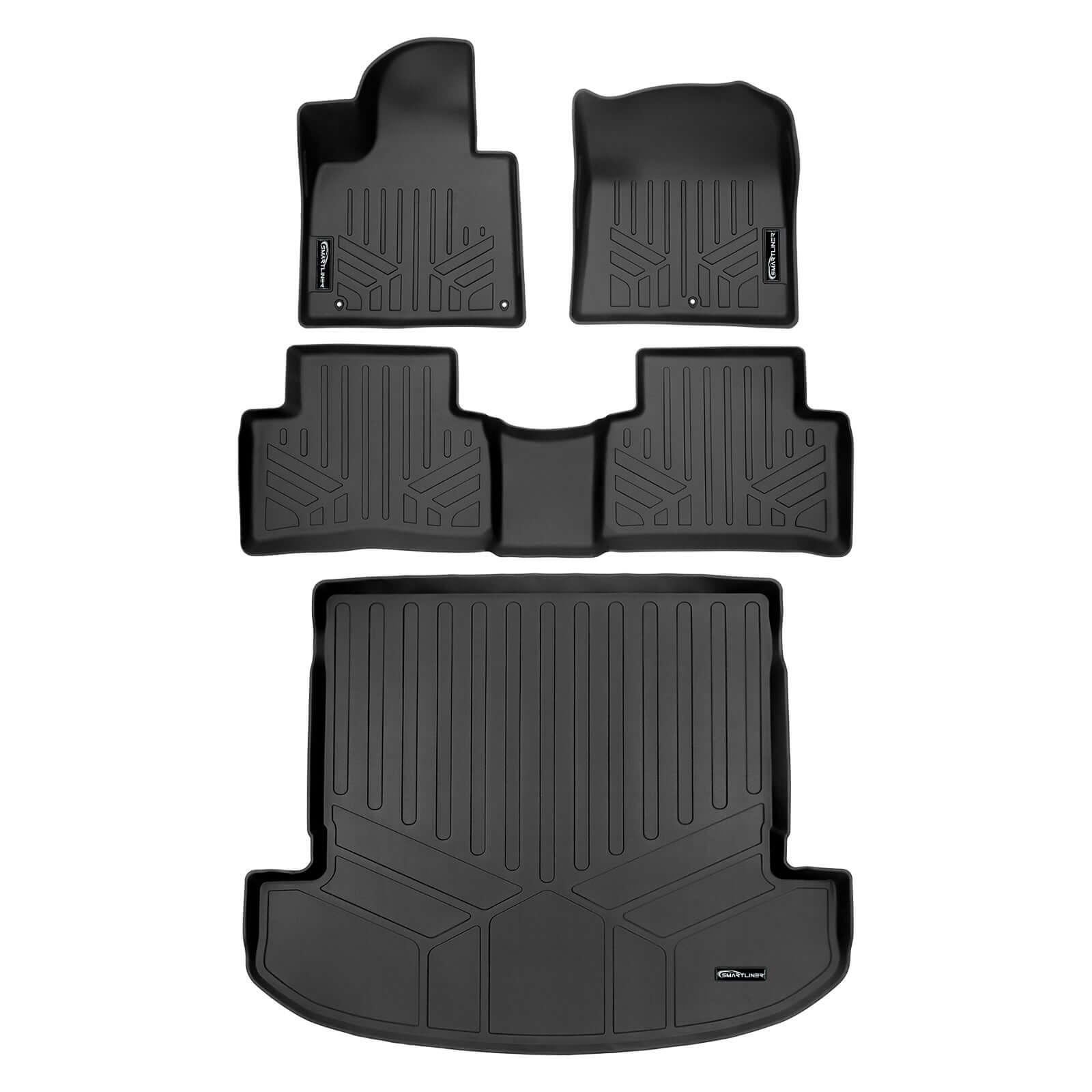 SMARTLINER Custom Fit Floor Liners For 2021-2026 Kia Sorento (with 2nd Row Bucket Seats)