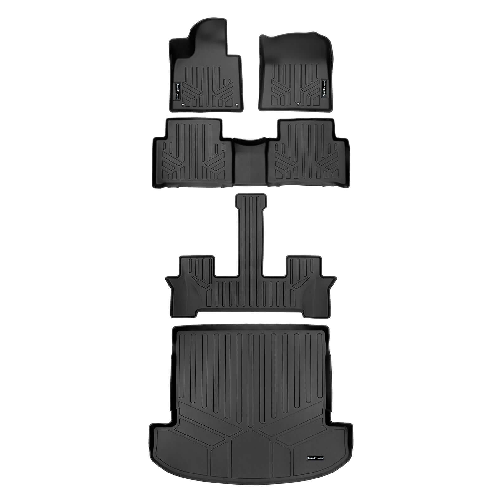 SMARTLINER Custom Fit Floor Liners For 2021-2026 Kia Sorento (with 2nd Row Bucket Seats)