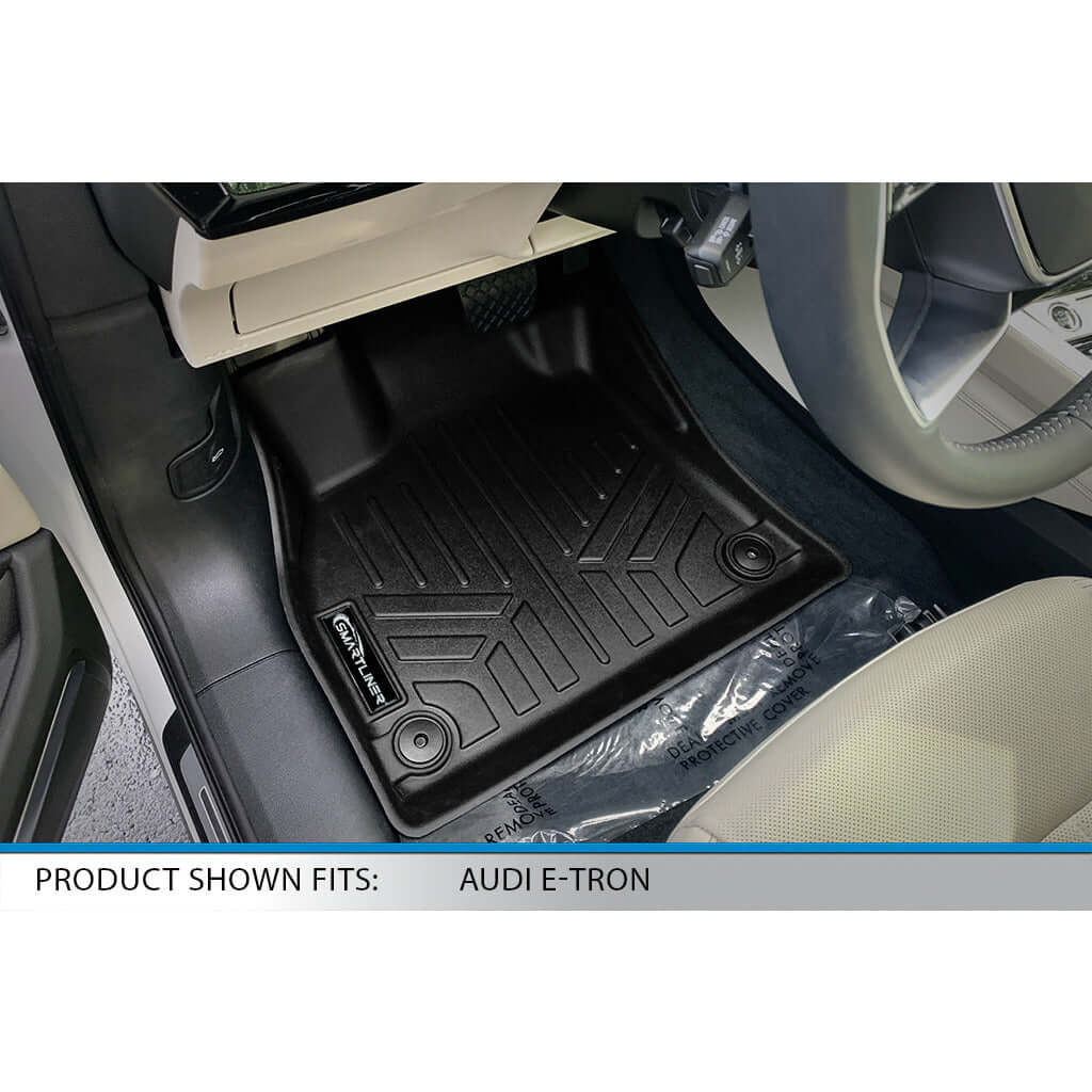 SMARTLINER Custom Fit Floor Liners For 2019-2023 Audi E-Tron /2020-2023 E-Tron Sportback (with 2nd Row Retention)