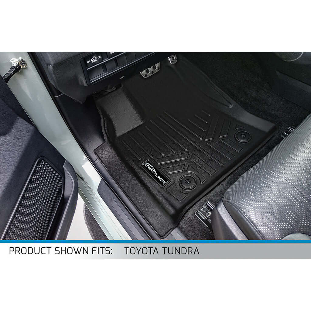 SMARTLINER Floor Liners for 2022-2026 Toyota Tundra/Tundra Hybrid (CrewMax Cab) with Underseat Storage