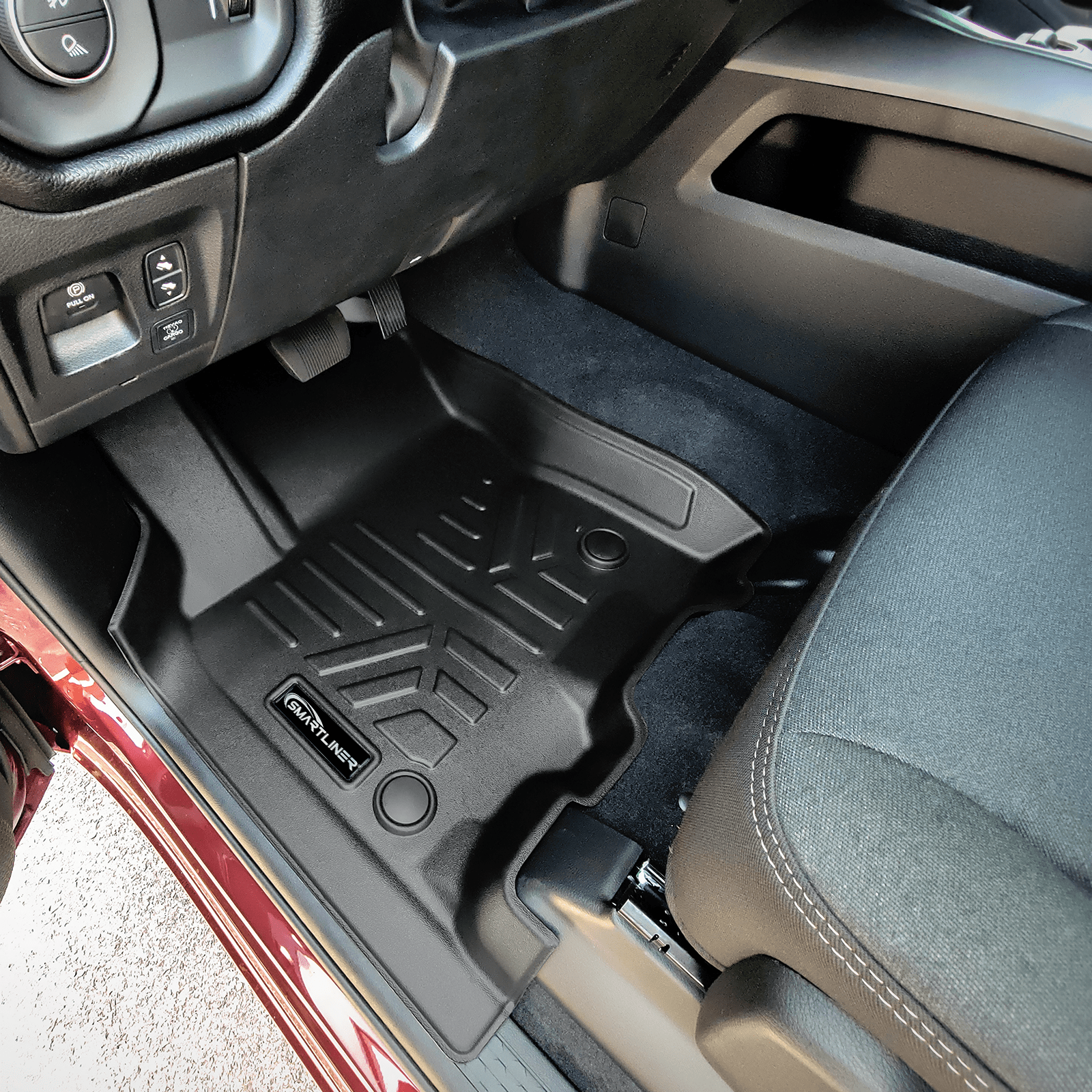SmartCoverage™ Floor Liners For 2025-2026 Ram 1500 Crew Cab without Rear Underseat Storage Box (Bucket Seats)