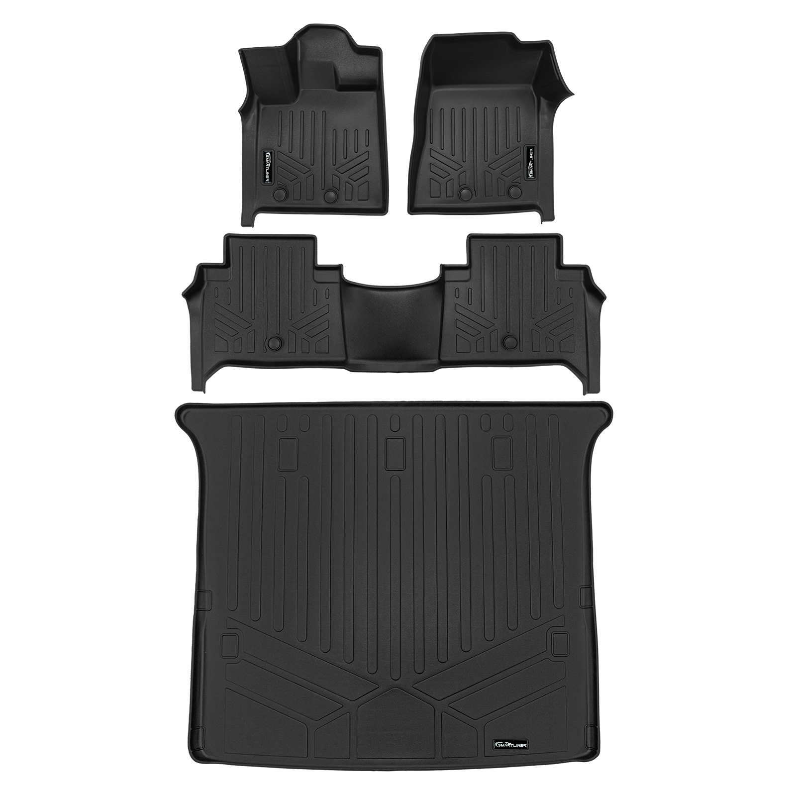 SMARTLINER Floor Liners for 2025-2026 Infiniti QX80 and 2025 Nissan Armada Bucket Seats & Center Console Only