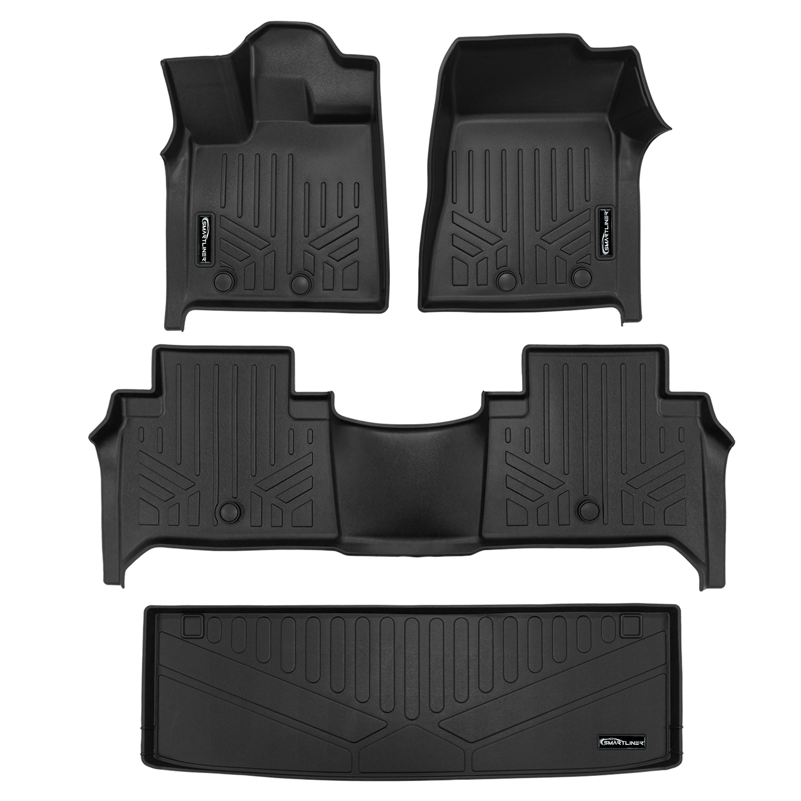 SMARTLINER Floor Liners for 2025-2026 Infiniti QX80 and 2025 Nissan Armada Bucket Seats & Center Console Only