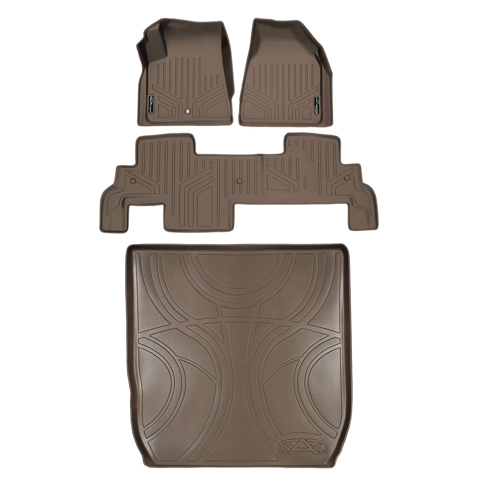 SMARTLINER Floor Liners for Traverse/Enclave/Acadia/Outlook ((2nd Row Bench))