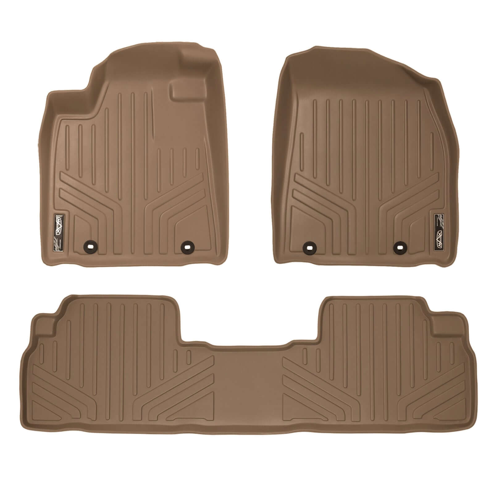 SMARTLINER Custom Fit Floor Liners For 2013-2015 Lexus RX (First Row Twist type Rings)