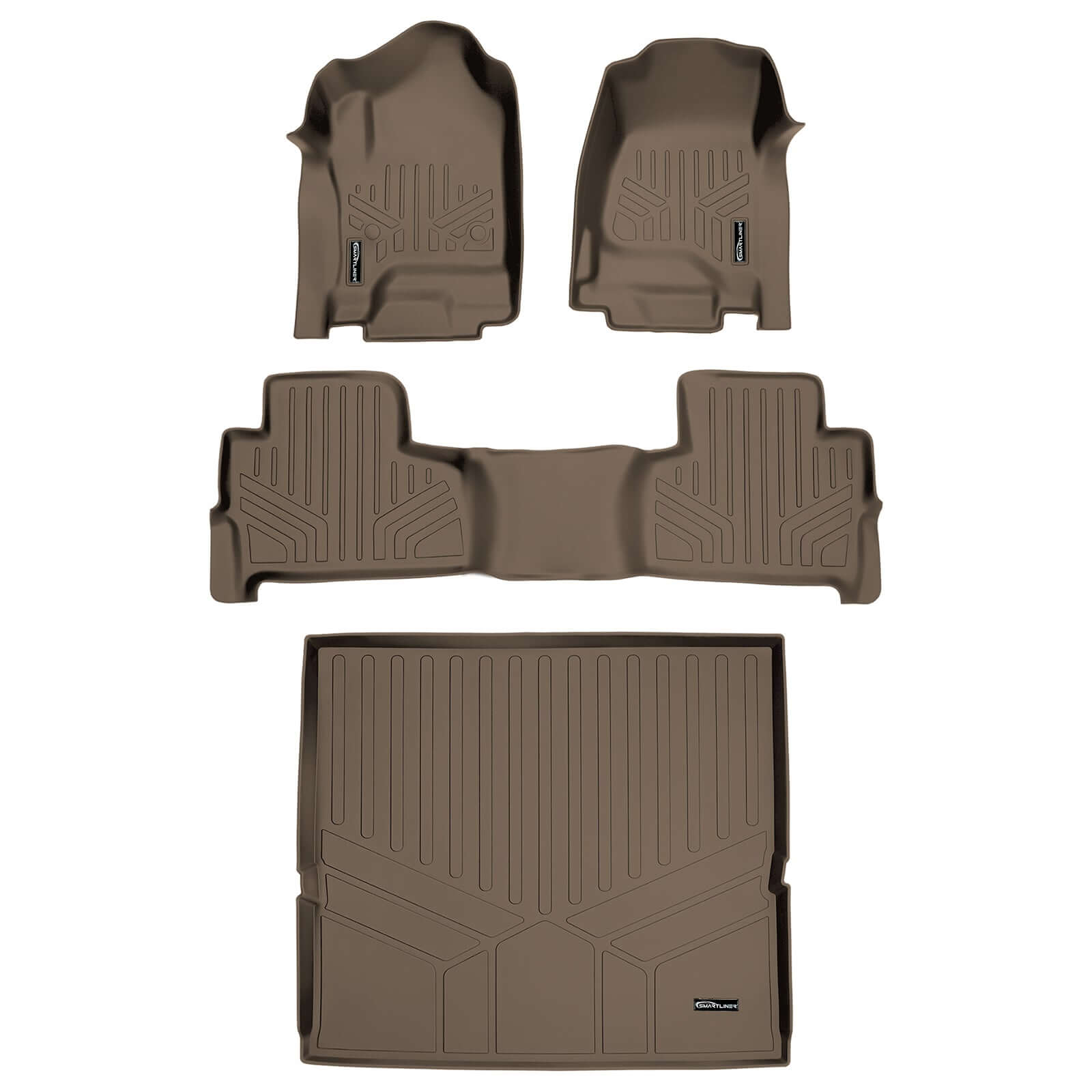 Smart Trim™ Floor Liners For 2015-2020 Chevrolet Tahoe / GMC Yukon (2nd Row Bucket)