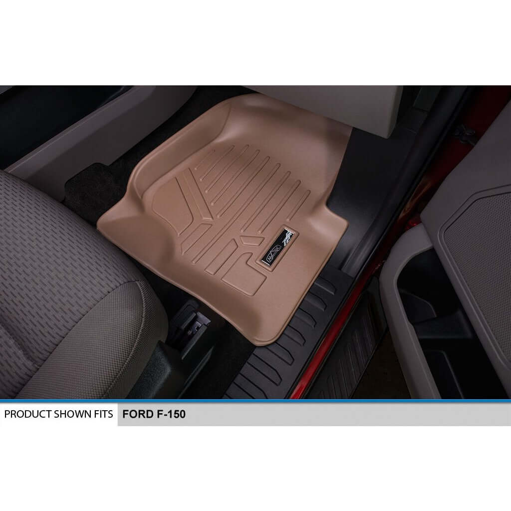 SmartCoverage™ Floor Liners For 2015-2026 Ford F-150 SuperCrew Cab (1st Row Bucket) No underseat Storage