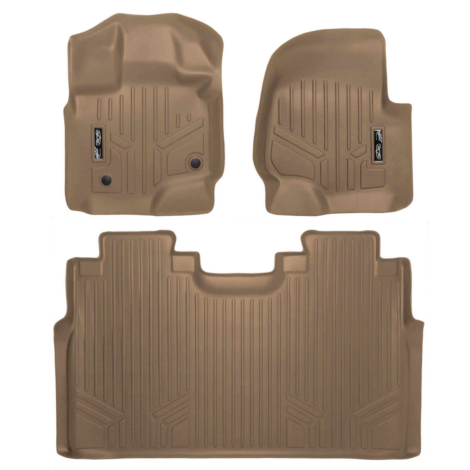 SMARTLINER Floor Liners for 2022-2025 Ford F-150 Lightning Only fits with 2nd Row Bucket seats without under seat fold-flat storage