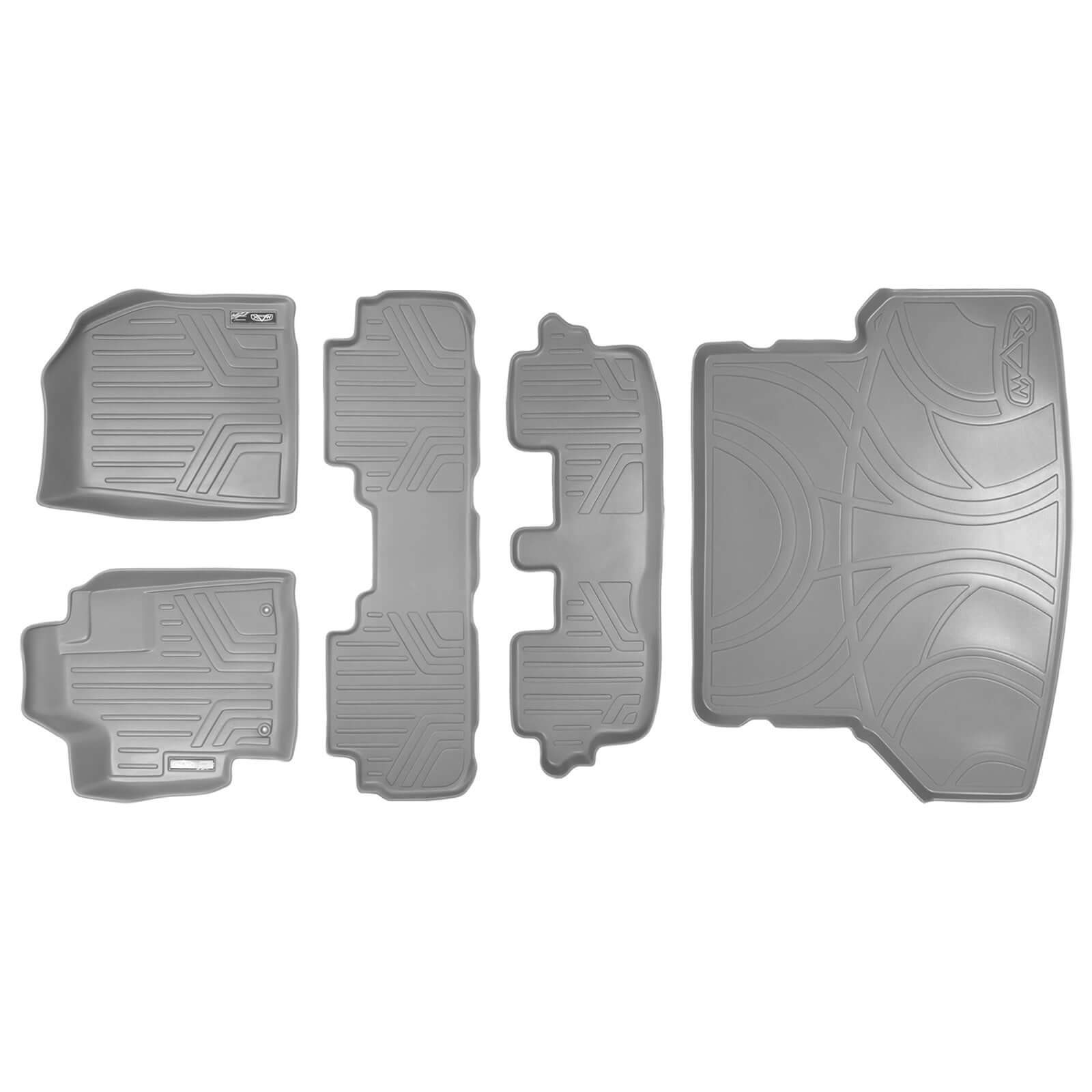SMARTLINER Custom Fit Floor Liners For 2008-2013 Toyota Highlander (Non Hybrid)