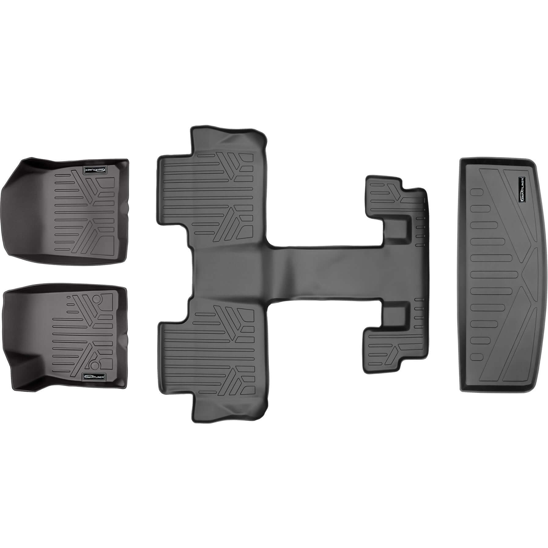 SMARTLINER Floor Liners for 2017-2023 GMC Acadia (2nd Row Bucket)