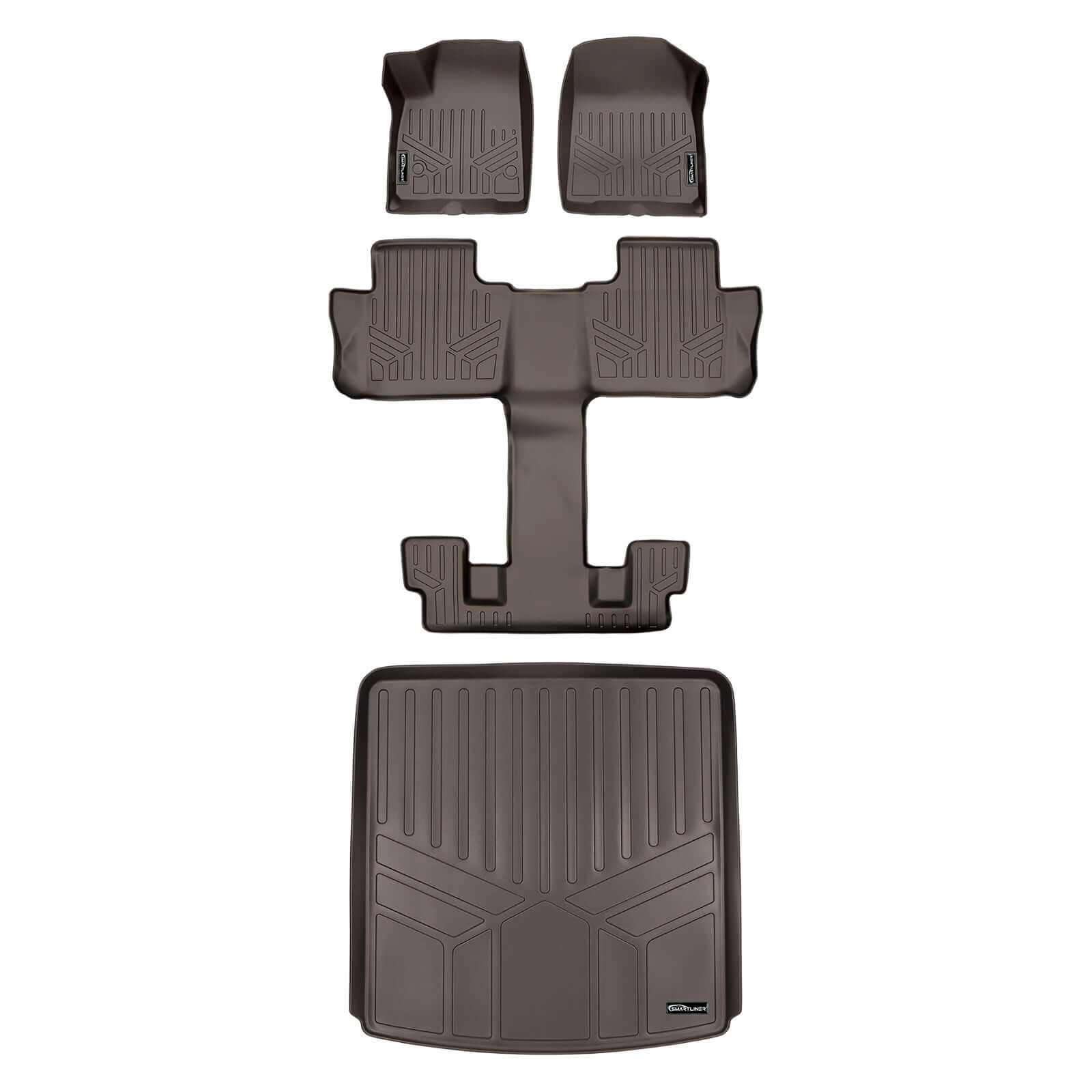 SMARTLINER Floor Liners for Black for 2020-2025 Cadillac XT6