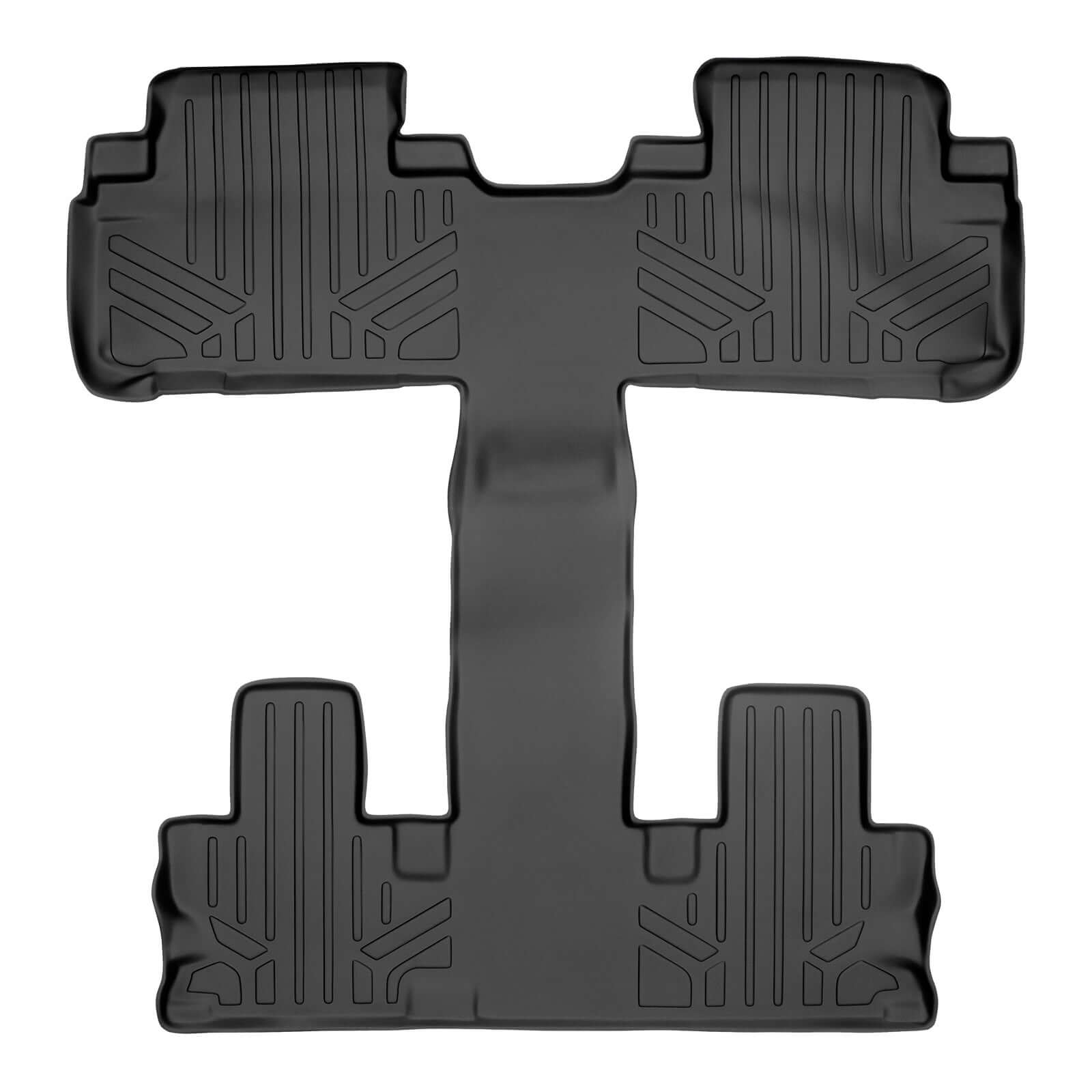 SMARTLINER Custom Fit Floor Liners For 2014-2019 Toyota Highlander with 2nd Row Bucket Seats (No Hybrid Models)