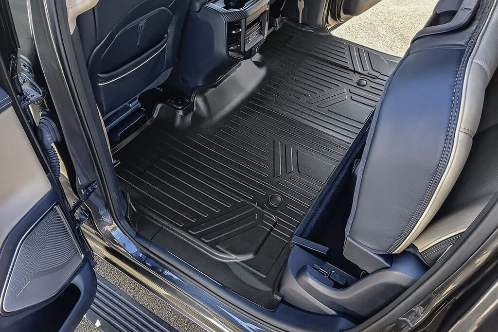 SmartCoverage™ Floor Liners For 2019-2024 Ram 1500 Quad Cab with Front Row Bench Seat Only (No Optional Underseat Storage)