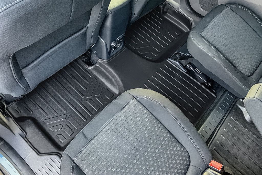 SMARTLINER Floor Liners for 2014-2020 Transit Connect With Carpet (Long Wheelbase & 2nd Row Bucket Seats)