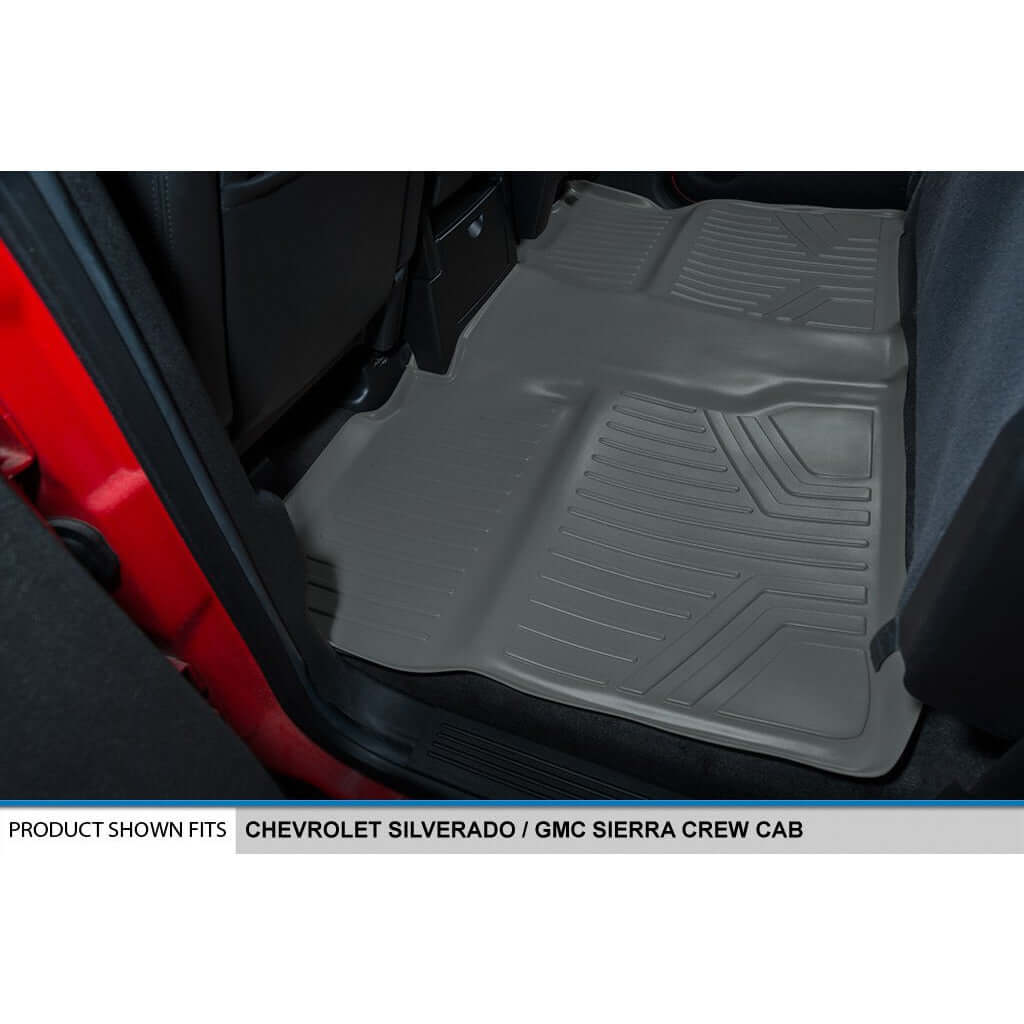 Smart Trim™ Floor Liners For 2007-2013 Silverado/Sierra 1500 Crew Cab - 2007-2014 2500/3500 HD Crew Cab