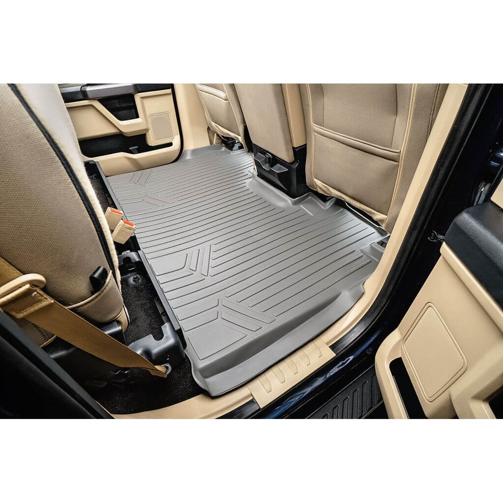 SmartCoverage™ Floor Liners For 2015-2025 Ford F-150 SuperCrew Cab (1st Row Bench) No 2nd Row Underseat Storage (Vinyl)